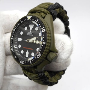 Seiko MOD 7S26 SKX007 OD Green Divers Watch Cerakote Military With