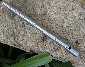 D Whistle in Aluminum | New model | Tin Whistle |  Penny whistle in D with a major scale |  Irish Music | 6 holes | Rui Gomes