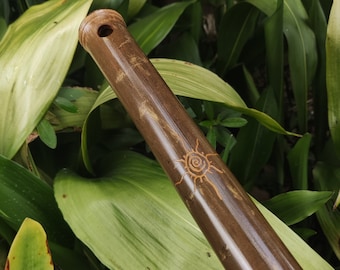 Akebono Bamboo Flute in the key of low G# | Deep Meditative Flute with a Rustic oriental design. Asian Scale with a transporting voice
