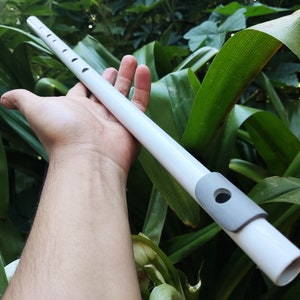 Low D Flute Handmade by Rui Gomes | Basic Transverse Flute concert tuned to A440 | PVC Flute for Beginners and a nice Gift for Musician
