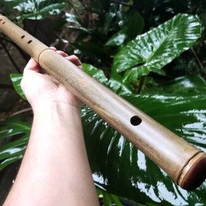 Akebono Bamboo Flute in low C & D for Deep Meditation and Minfulness | Quality handcrafted sound healing tool with local bamboo | Rui Gomes