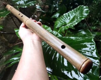 Akebono Bamboo Flute in low C & D for Deep Meditation and Minfulness | Quality handcrafted sound healing tool with local bamboo | Rui Gomes