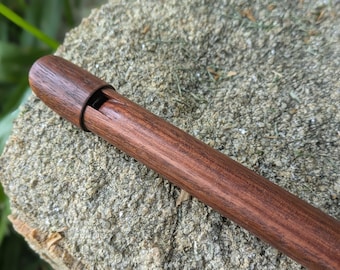High D Tin Whistle handmade out of Padauk | Unique concert quality Folk Flute for Irish and world music | Gift for Musician | Rui Gomes
