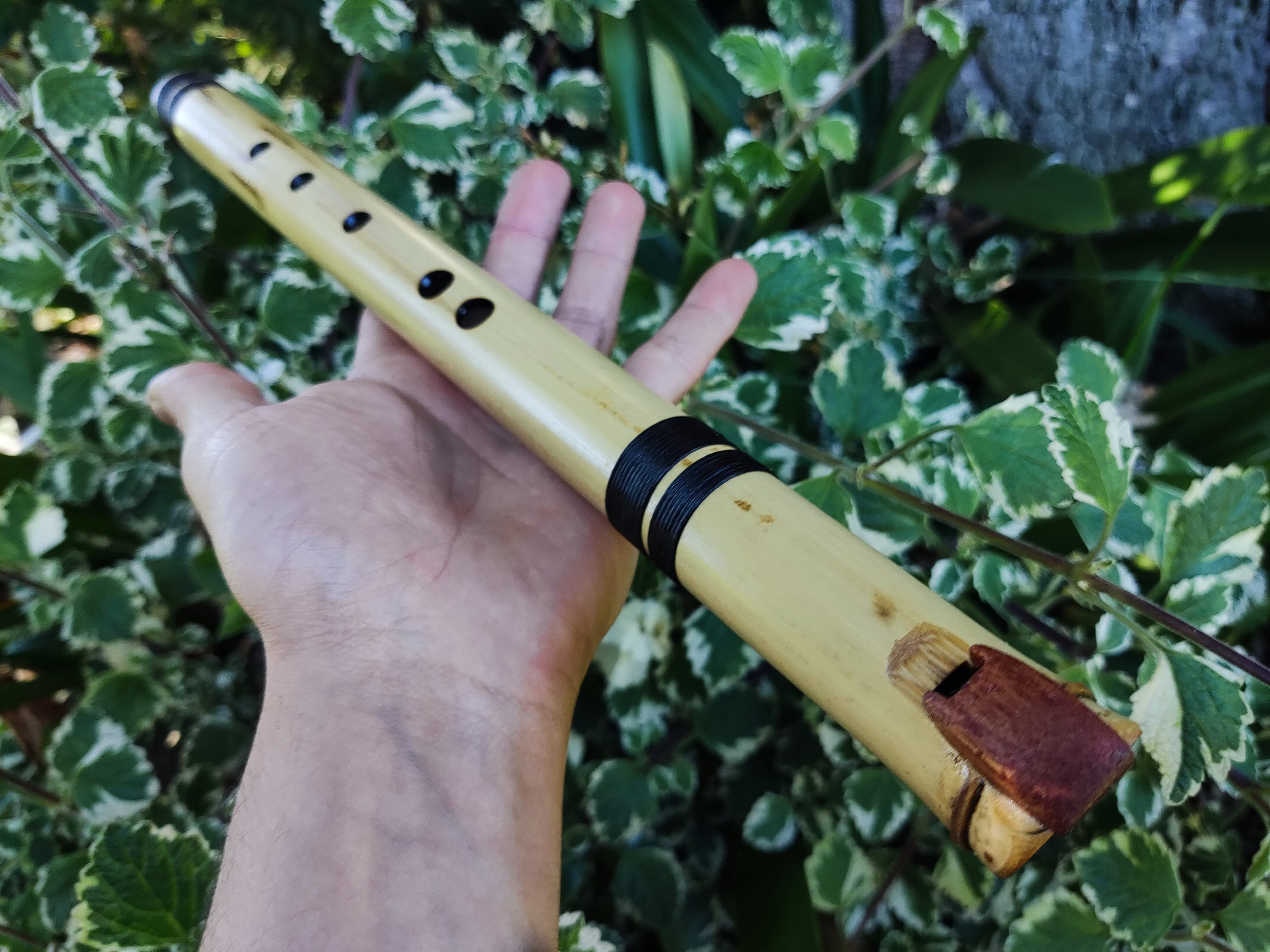 Green Flute RiToEasysports Wooden Lightweight Educational Wooden Flute Toy for Kids Children Practice 