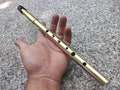 Penny Whistle in high C. Handmade tunable Tin Whistle, for Irish, celtic and Folk Music | Brass Flute by Rui Gomes product logo