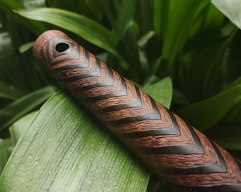 Unique Bamboo Flute ethnically carved with an exotic scale | Deep Meditation Akebono Transverse Flute handmade by Rui Gomes | Intuitive