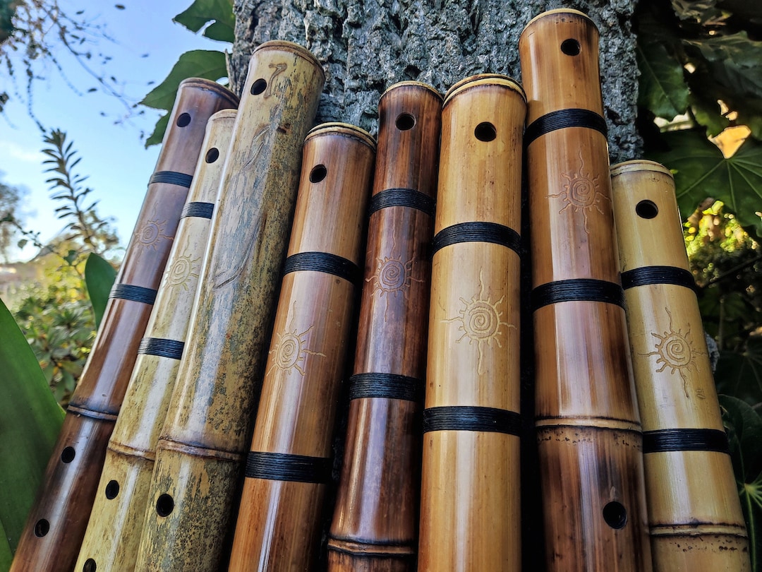 Flûte de bambou basse KokinAkebono exotique. Flûte orientale. Etsy France