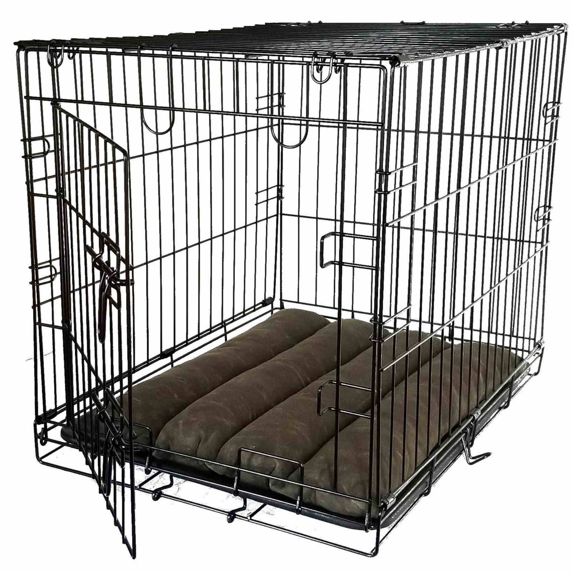 DOG CRATE MAT Pad Water Repellant Waxed Canvas Crate Pad Etsy