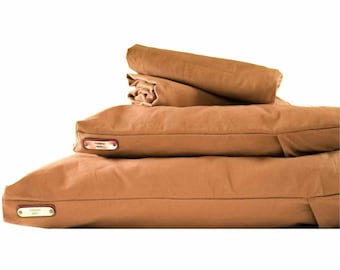 DOG BED COVER | Cotton Canvas Pet Bed Cover | Machine Washable | Hypoallergenic | Small and Large Dog Bed Cover Sizes Available