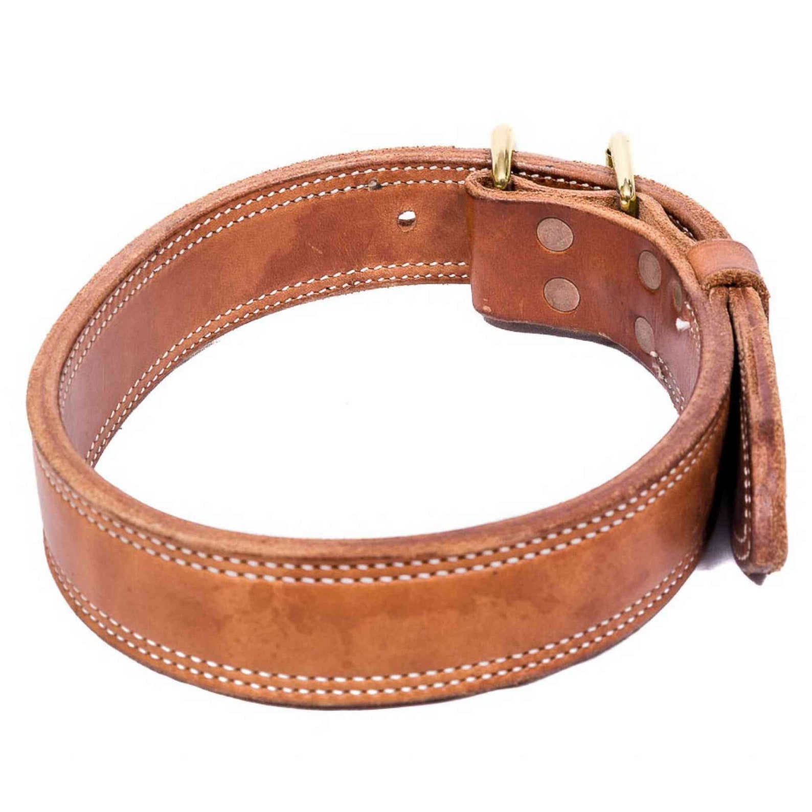 WIDE DOG COLLAR Tactical Leather Dog Collar for Large Dogs Thick