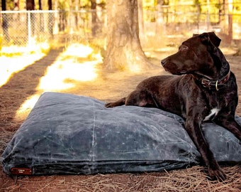 WAXED DOG BED Cover | Small and Large Dog Bed Cover Sizes Available | Easy to Clean Pet Bed Cover