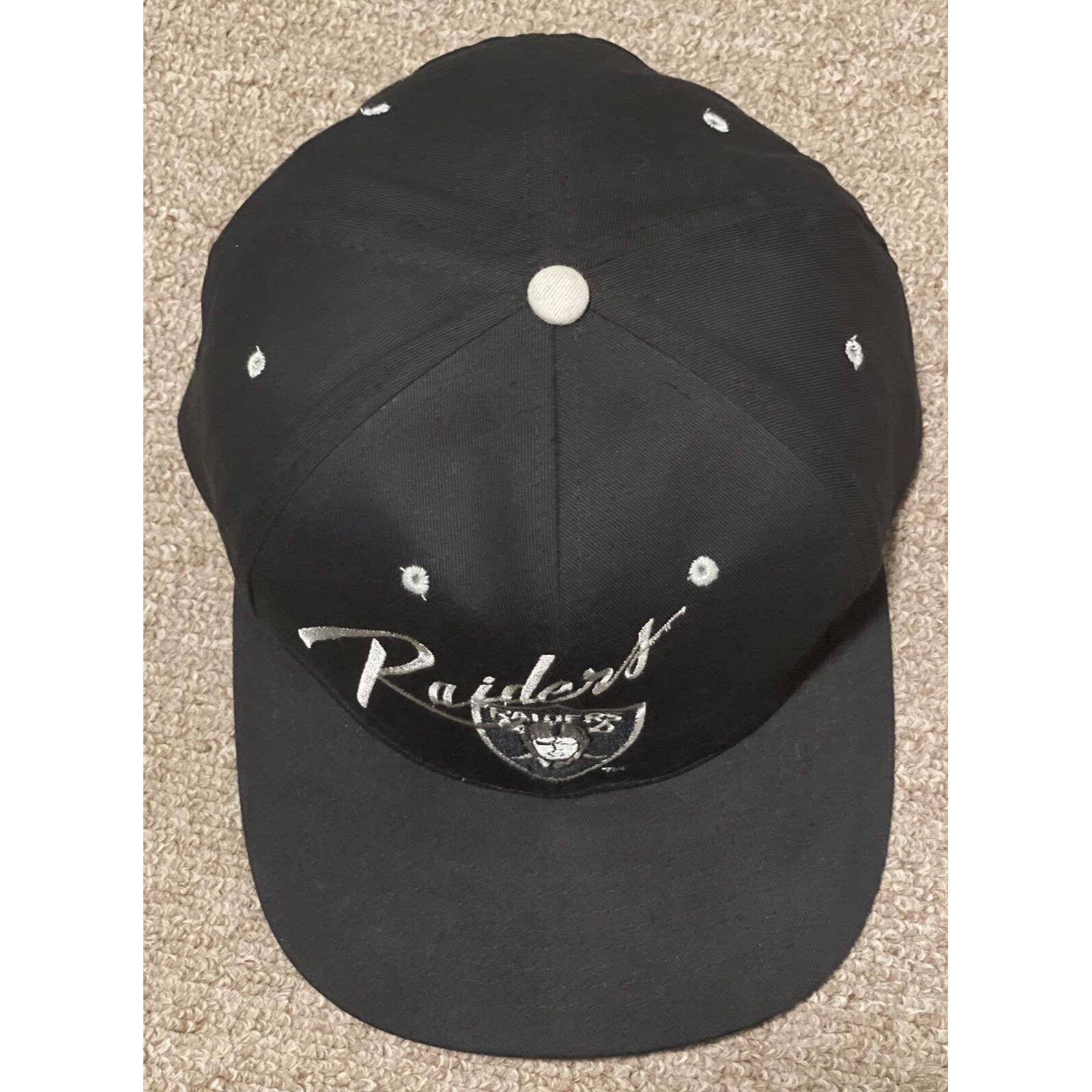 Vintage 90s Los Angeles Raiders Logo Athletic NFL Team Snapback