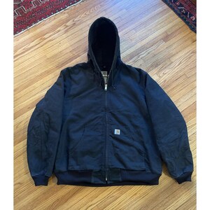Carhartt Black Jacket XL Tall, Item #J140BLK, Dated November