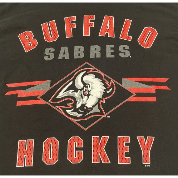 Vintage 90s XL Buffalo Sabres Goat Head NHL Hocke… - image 8