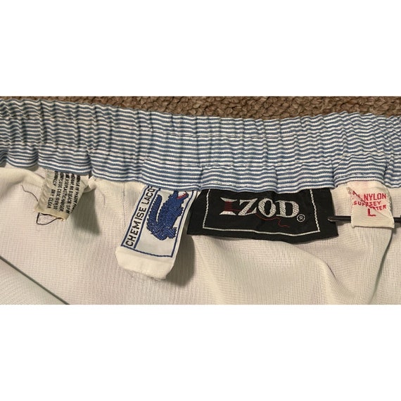 Vintage 80s Large IZOD Chemise Lacoste Striped Li… - image 4