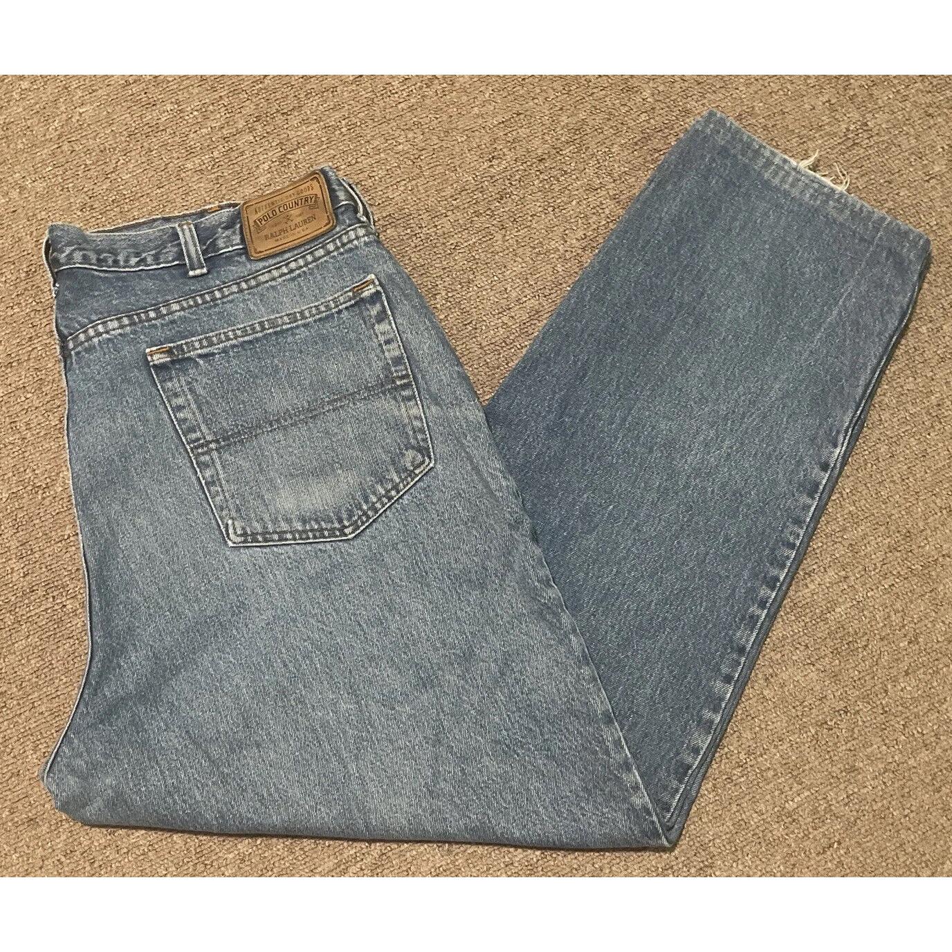 Vintage 90s Mens 42x32 Polo Country Ralph Lauren Relaxed Fit Denim
