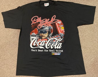 Vintage 1998 XL Dale Earnhardt Coca-Cola NASCAR Racing T-Shirt