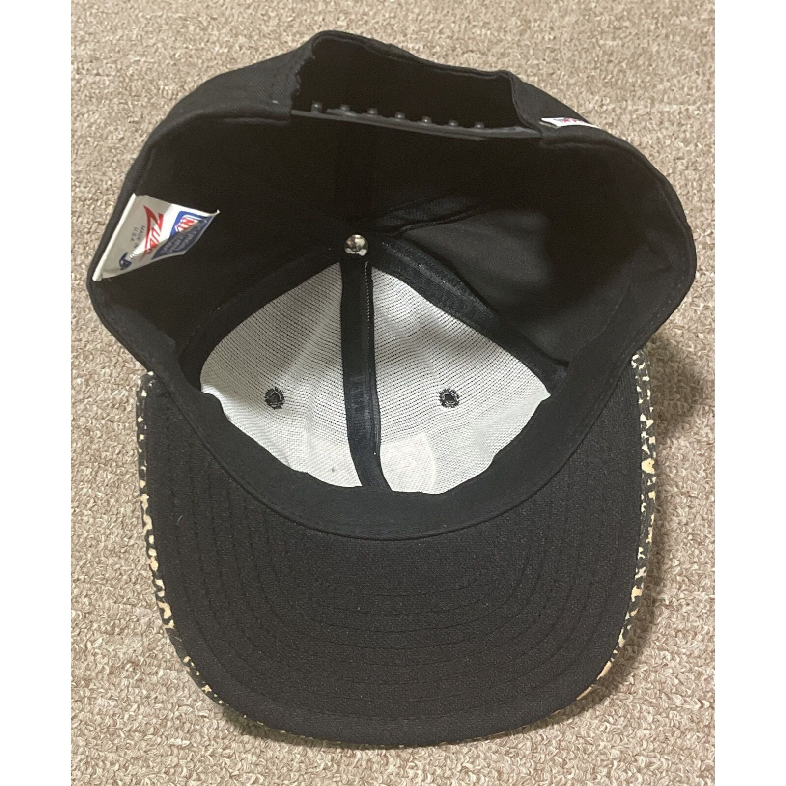 90's Zubaz Los Angeles raiders zebra cap