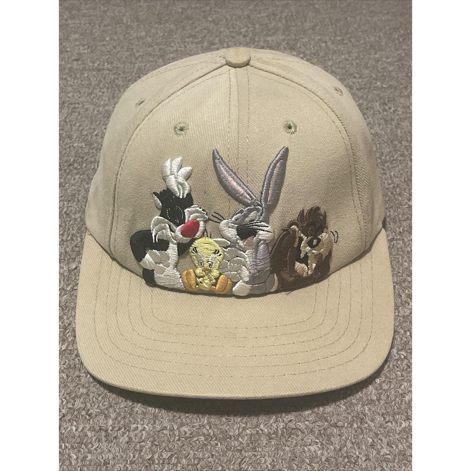 Vintage 1991 Acme Clothing Warner Bros. Bugs Bunny Hat Taz Tweety Sylvester Vintage 1991 ACME Clothing Made In USA Tweety | Mercari main image 2