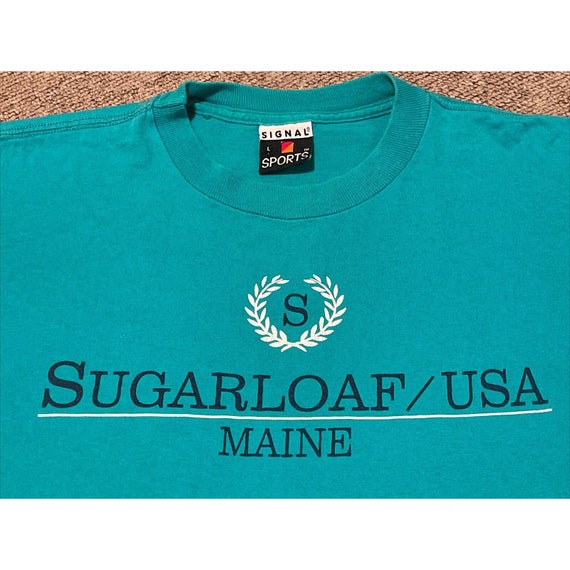 Vintage 90s Large Sugarloaf Maine Ski Resort Sing… - image 3