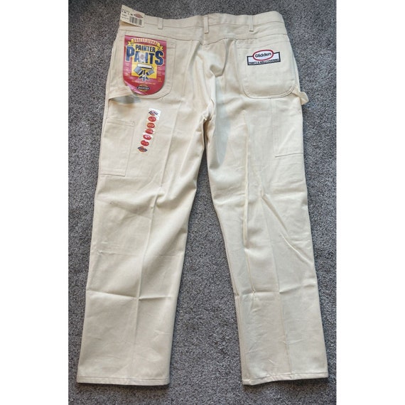 NWT Vintage 44x30 Dickies Off-white Professional Carpenter Painter