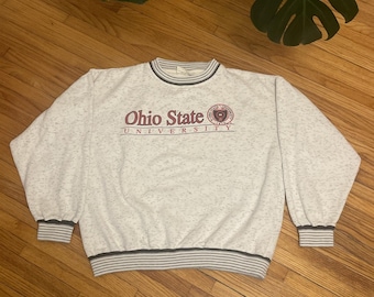 Vintage 90s Large Ohio State University Buckeyes National Champions Sweatshirt