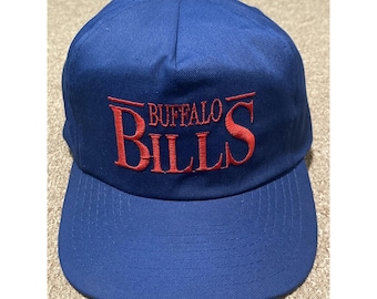 Vintage 90s Buffalo Bills AFC Script Annco NFL Football Snapback Hat Cap