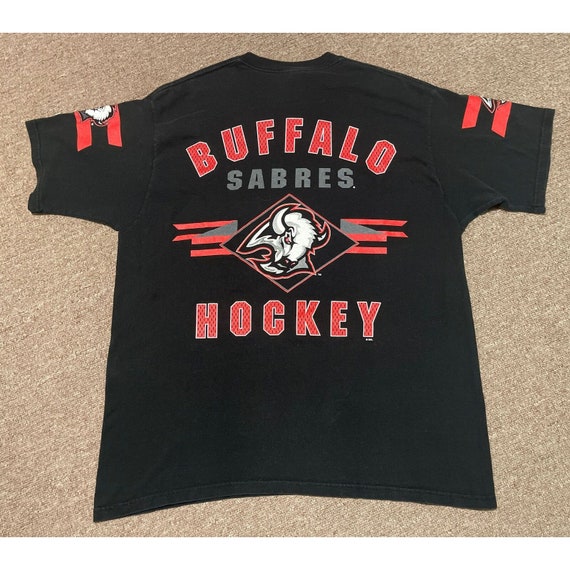 Vintage 90s XL Buffalo Sabres Goat Head NHL Hocke… - image 7