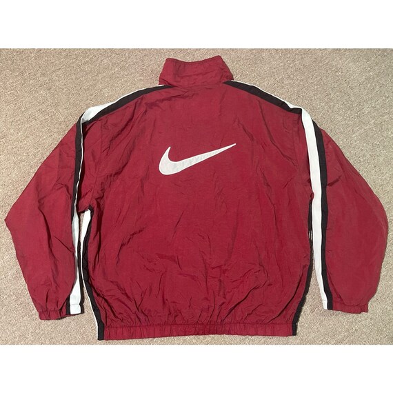 Vintage 90s Men's XXL 2XL Nike Big Swoosh Full Zi… - image 8