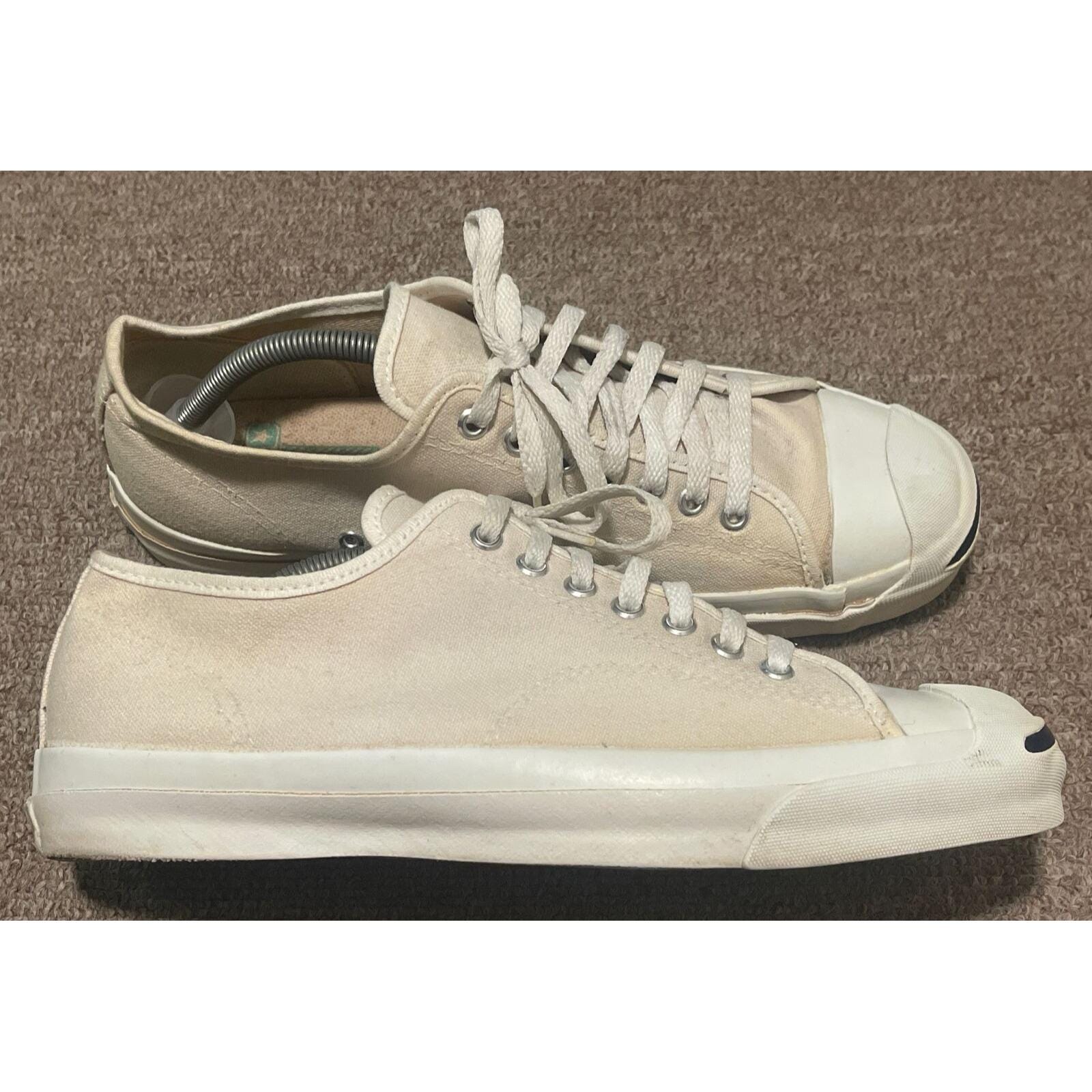 Vintage 70s Men's Size 11 Converse Jack Purcell White Canvas Chuck