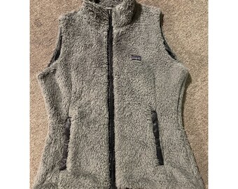 Vintage Womens Small Patagonia Los Gatos Full Zip Deep Pile Reversible Vest