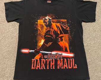 Vintage 1998 Medium Star Wars Episode 1 Darth Maul Sith Single Stitch T-Shirt