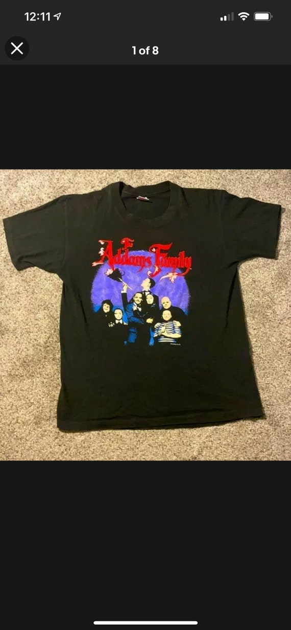 Vintage 1991 Mens XL The Addams Family T-Shirt