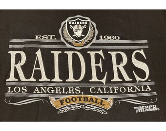 Vintage 90s Large Los Angeles Vegas Raiders Football Single Stitch