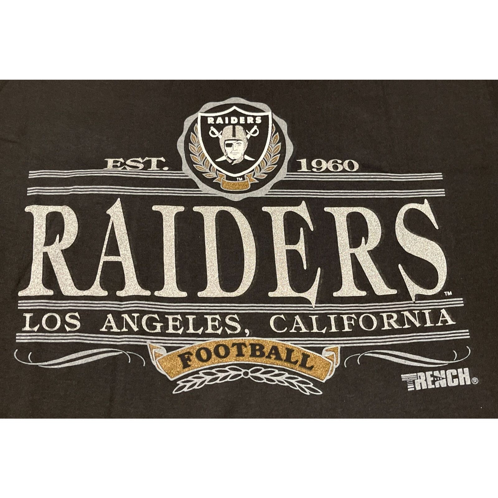 Vintage 90s Large Los Angeles Vegas Raiders Football Single Stitch