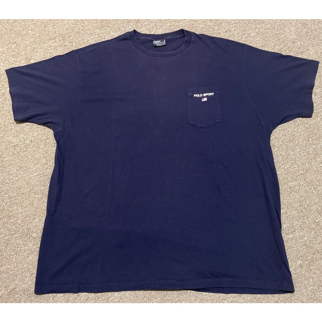 Vintage 90s Ralph Lauren Polo T-shirt Large Black Single