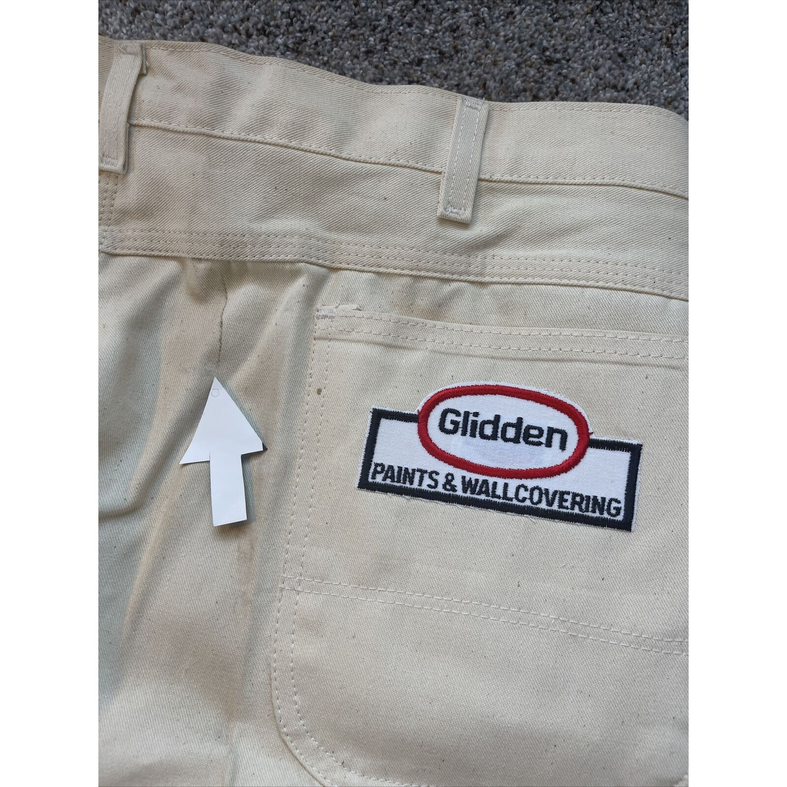 NWT Vintage 44x30 Dickies Off-white Professional Carpenter Painter