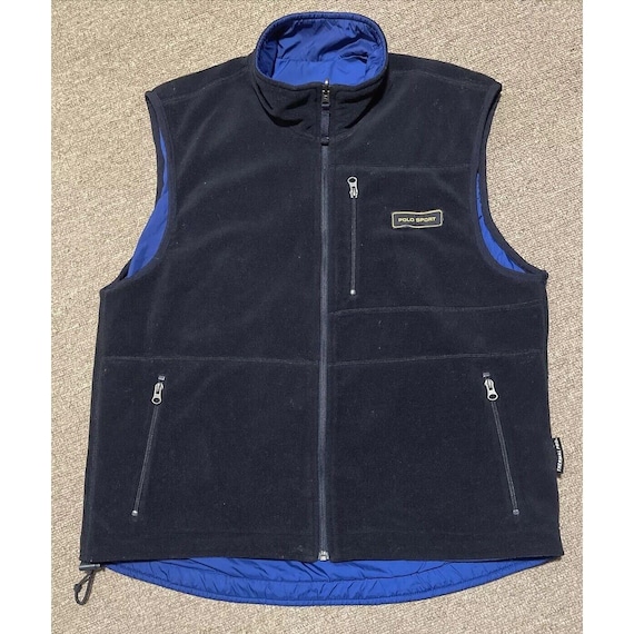 Vintage 90s Large Polo Sport Ralph Lauren Reversible Full Zip