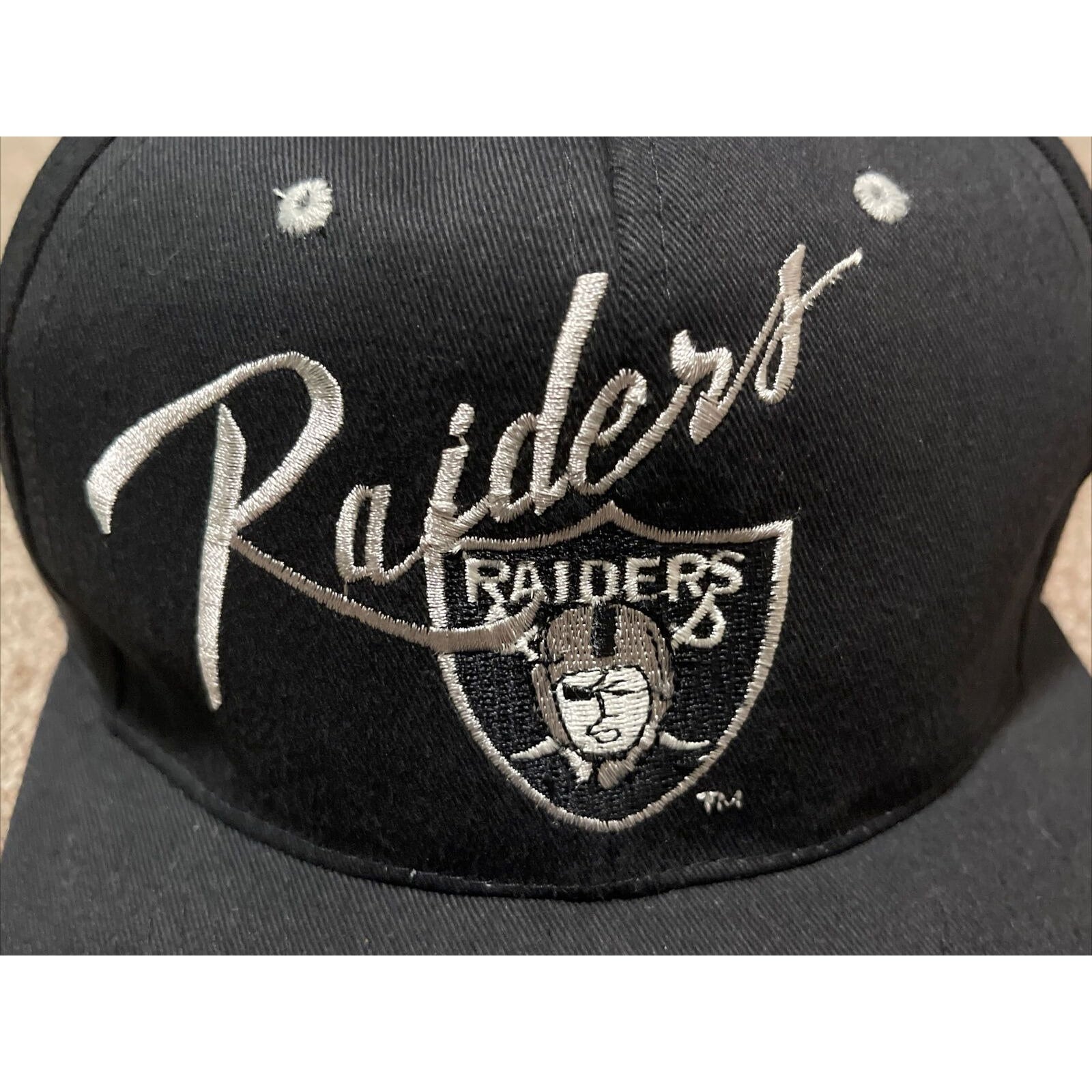 Vintage 90s Los Angeles Raiders Logo Athletic NFL Team Snapback