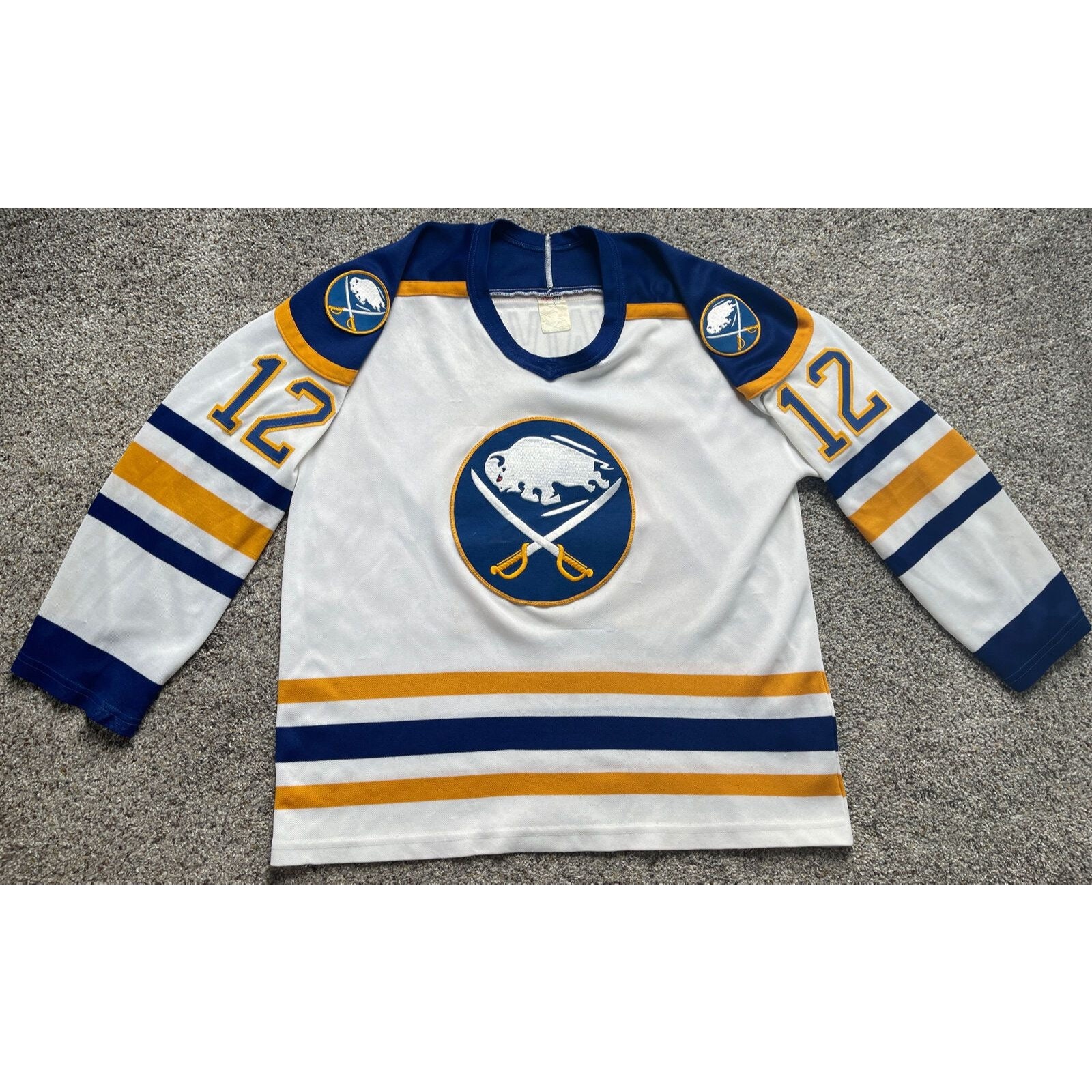 Buffalo Sabres Goat Head Vintage 90's NHL Heavyweight Hoodie