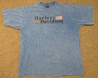 Vintage 1995 XXL 2XL Harley Davidson Motorcycles Pittsburgh Pennsylvania T-Shirt