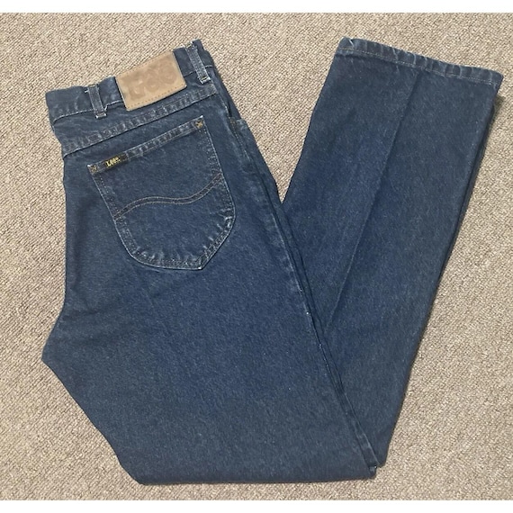 Vintage 80s Mens 35x32 Lee Riders Straight Leg Reg Fit Union Made 