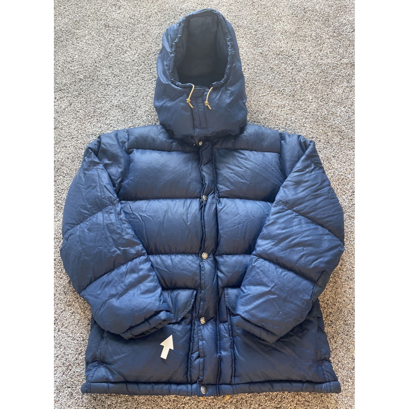 Vintage 70's Mens XS North Face TNF Brown Label Hooded Goose