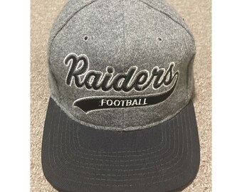 Accessoires Hoeden & petten Honkbal & truckerspetten Vintage 90s Los Angeles Vegas Raiders NFL Starter Script Wool Snapback Hat Cap 