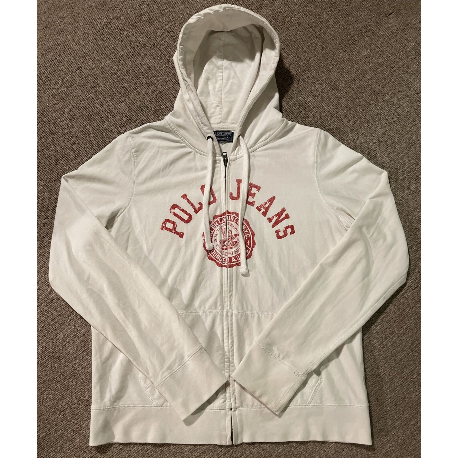 Vintage 1990s Polo Jeans Ralph Lauren Embroidered Full Zip