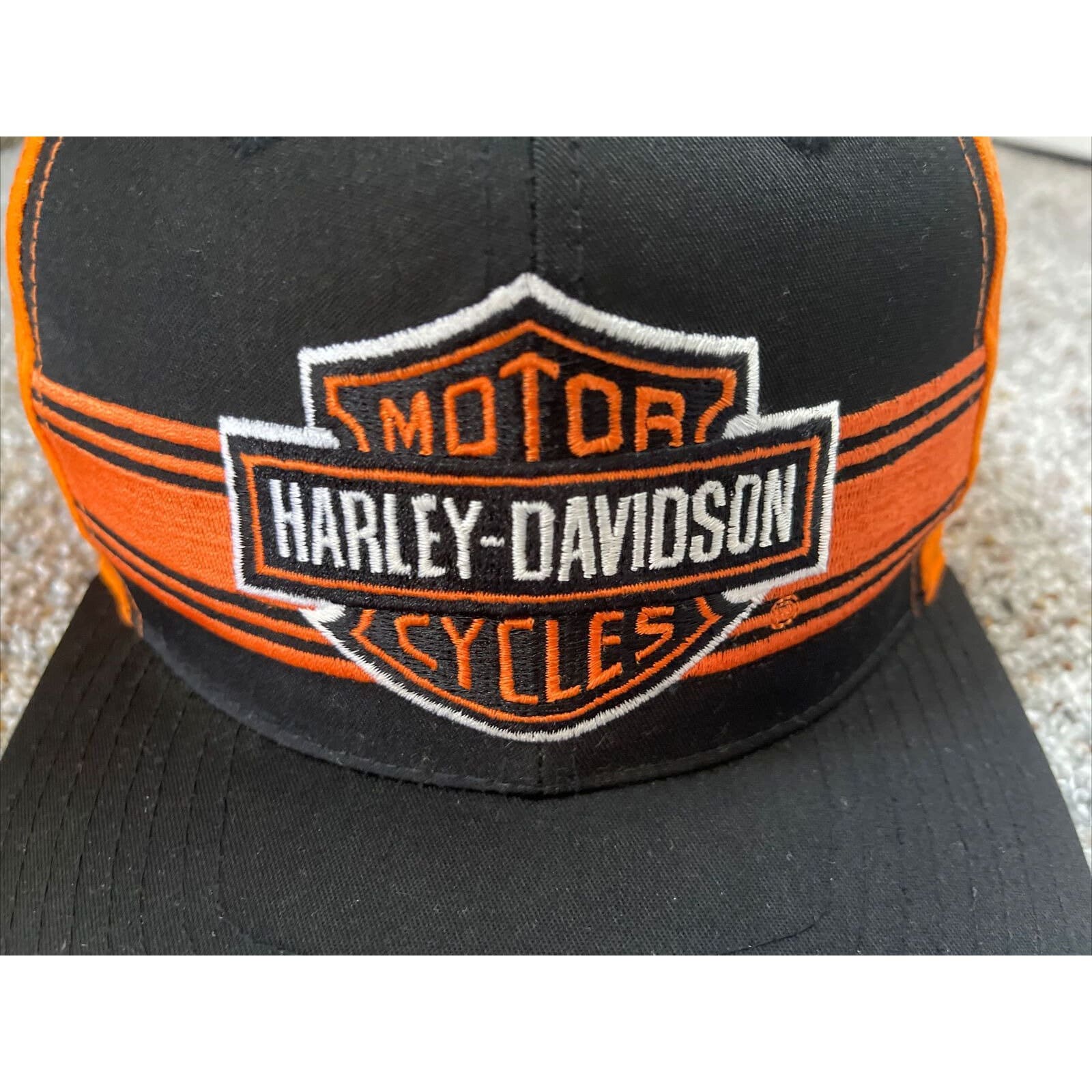 Vintage 80s 90s Harley Davidson Motorcycles Annco Trucker Snapback 