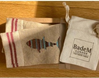 Badem London Gift Set - Shark Themed Package - Shark Bracelet & Shark Socks