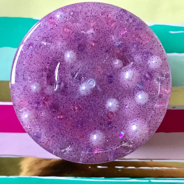Princess bead sparkly clear slime!
