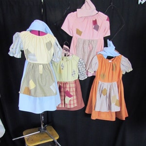 Orphan (7/8 small girls) Peasant/Rag dress, length varies