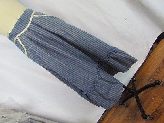 Gunne Sax Jessica's Gunnies blue striped skirt, 11